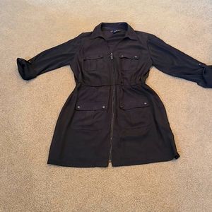Black Alfani shirt dress. Size 12